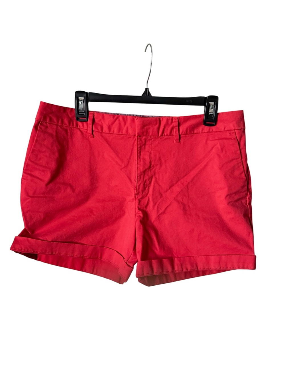 Tommy Hilfiger Red Cotton Chino Bermuda Shorts